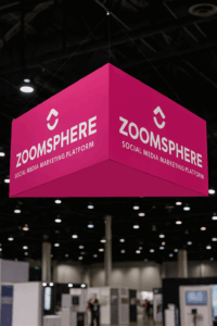 Exhibición de ZOOMSPHERE en evento profesional