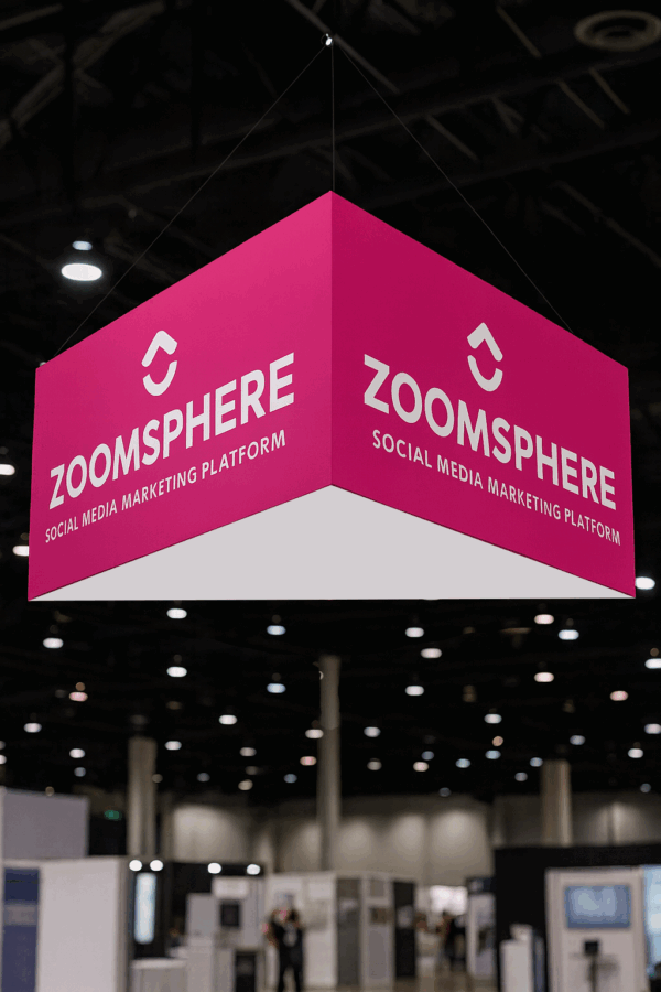Exhibición de ZOOMSPHERE en evento profesionalb