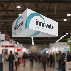 Señal de Innovate en la exposición