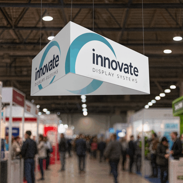 Señal de Innovate en la exposición