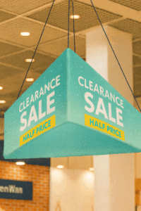 Venta de liquidación en tienda